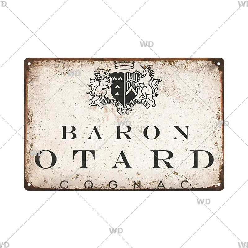Whisky Brand Metal Vintage Tin Sign Metal Sign Decorative Wall Plaque Advertising Plate Pub Bar Club Man Cave Decor Wall Decor