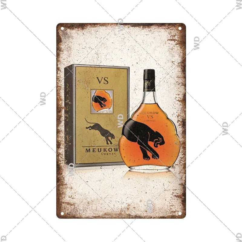 Whisky Brand Metal Vintage Tin Sign Metal Sign Decorative Wall Plaque Advertising Plate Pub Bar Club Man Cave Decor Wall Decor