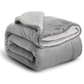 Reversible Sherpa Fleece Throw — Luxury Cinema Blanket