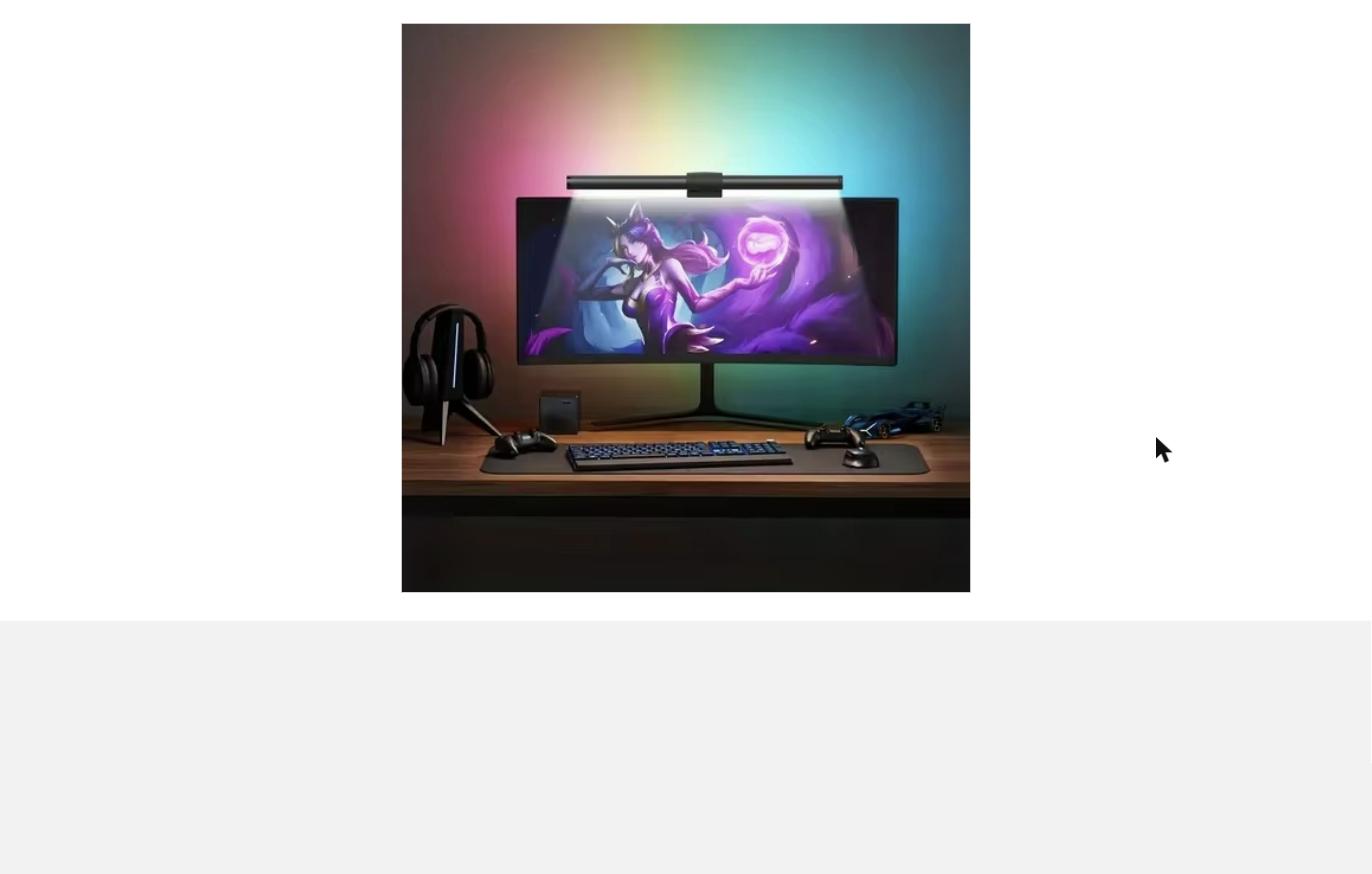 RGB Monitor Light Bar — Sync & App Control